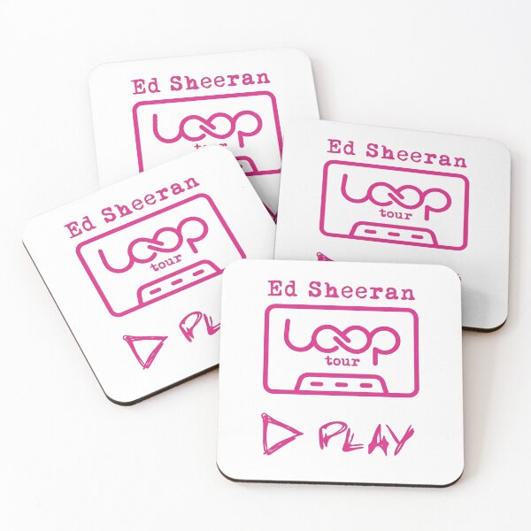 Item preview, Ed Sheeran Loop Tour Pink Cassette Play Button Merch designed and sold by Moonifillst.