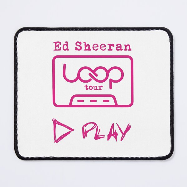 Item preview, Ed Sheeran Loop Tour Pink Cassette Play Button Merch designed and sold by Moonifillst.