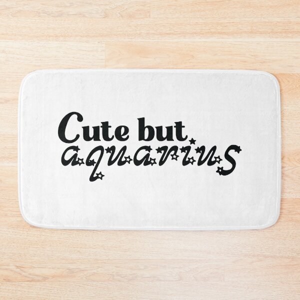 Item preview, Cute But Aquarius Star Sign Typography Astrology Air Signs Simple Font designed and sold by Dazzline Designs.