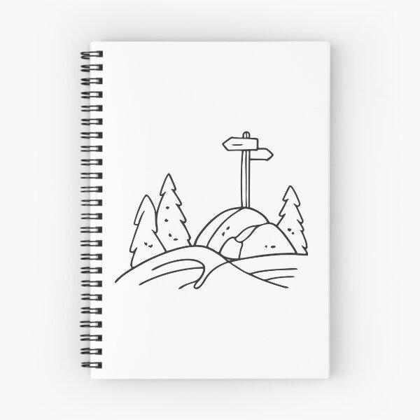 Item preview, A small path sign anchored on a rocky valley hill designed and sold by rasagamastore.