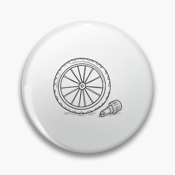 Item preview, A valve cap lying next to an inflated bicycle tire designed and sold by rasagamastore.