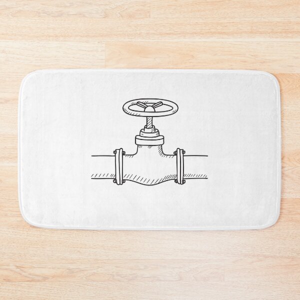 Item preview, A wall mounted valve handle twisted halfway open designed and sold by rasagamastore.