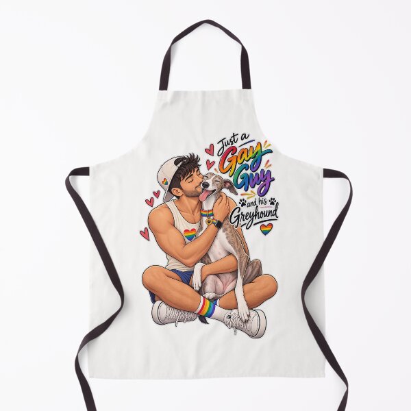 Item preview, Gay Guy and His Greyhound Pride Love designed and sold by Places On Earth.