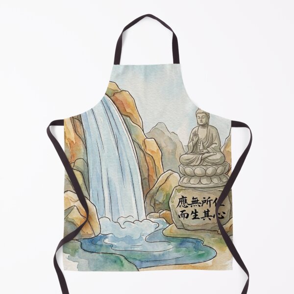 Item preview, Stone Buddha Waterfall Meditation designed and sold by Dreamic.Art.