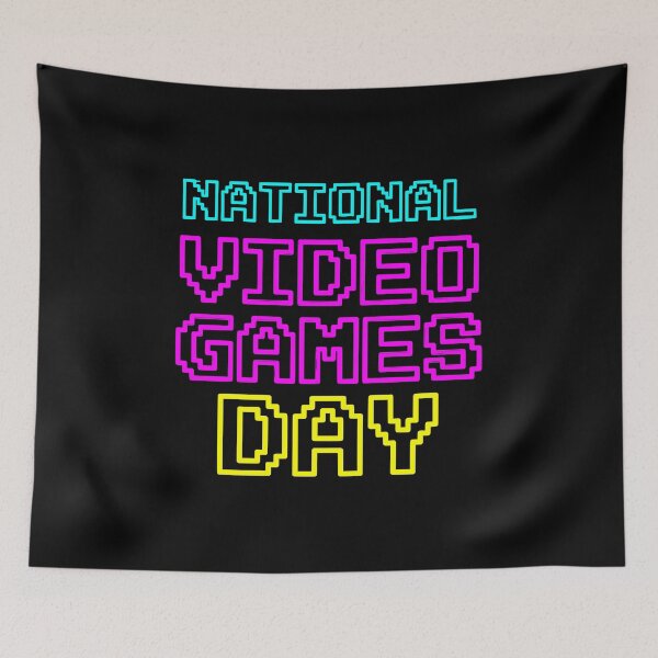 Aperçu de l'œuvre National Video Games Day Retro Arcade Player AUG-421 créée et vendue par noberic.