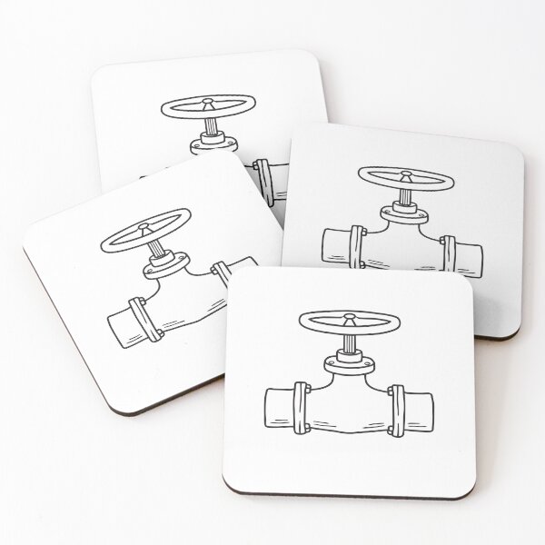 Item preview, A half turned valve handle fixed to a water pipe on the wall designed and sold by rasagamastore.