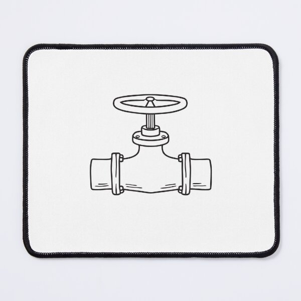 Item preview, A half turned valve handle fixed to a water pipe on the wall designed and sold by rasagamastore.