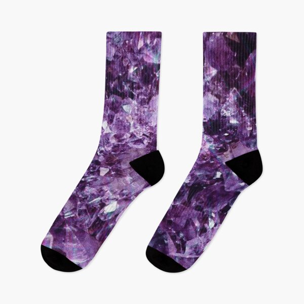 Item preview, Sparkling Purple Amethyst Crystal Geode Sparkle Texture Art designed and sold by LYAN-STORE.