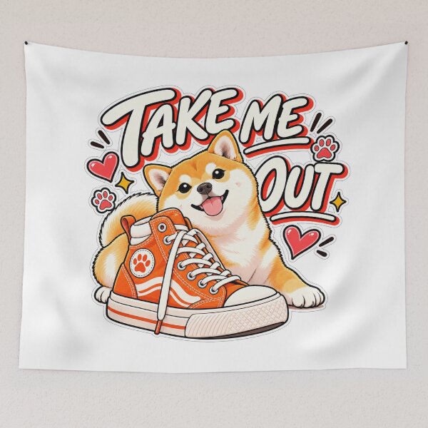 Item preview, Take Me Out Shiba designed and sold by INITIAL SHIBA.