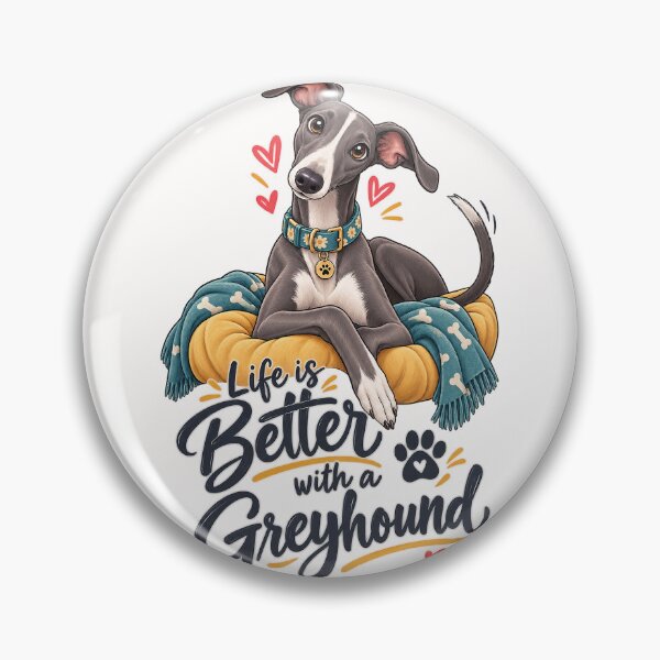 Item preview, Life Is Better With a Greyhound Companion designed and sold by Places On Earth.