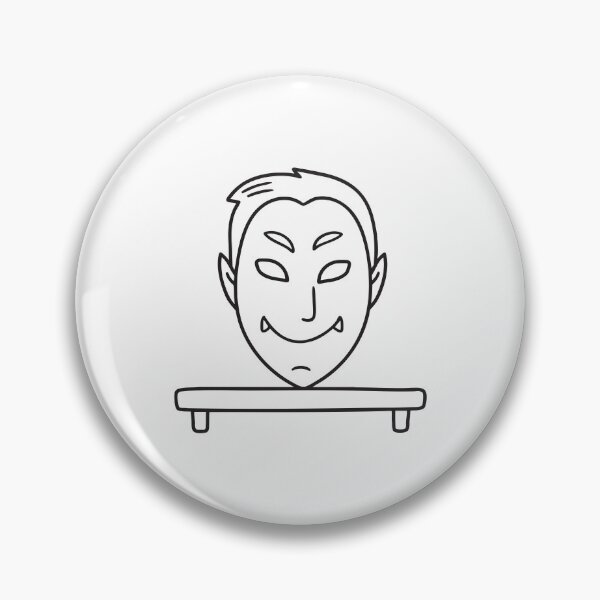 Item preview, A vampire themed mask placed on a shelf with other costumes designed and sold by rasagamastore.