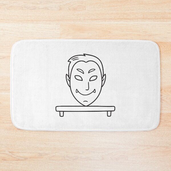 Item preview, A vampire themed mask placed on a shelf with other costumes designed and sold by rasagamastore.