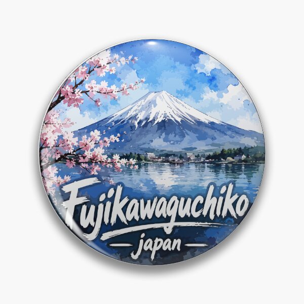 Item preview, Fujikawaguchiko Japan Mount Fuji Watercolor designed and sold by TomFrontierArt.
