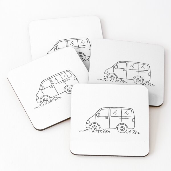 Item preview, A van tire partially sunken into a loose gravel driveway designed and sold by rasagamastore.