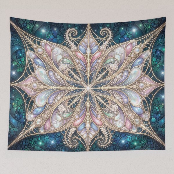 Item preview, Pastel Mandala Filigree Tapestry designed and sold by Frackxion.