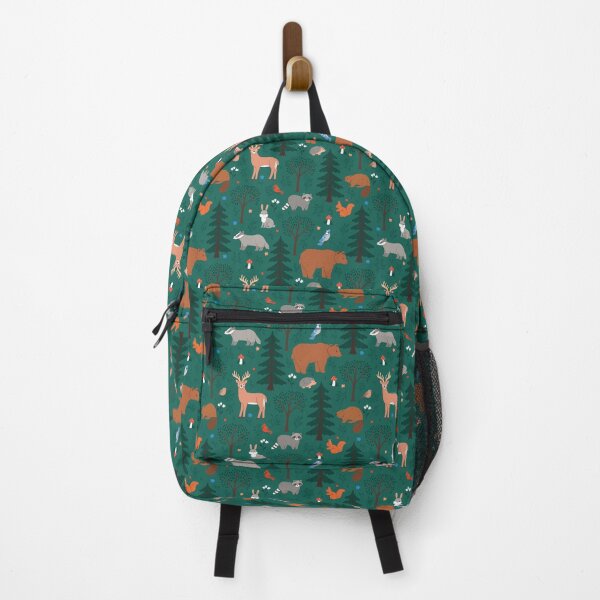 Item preview, Cute woodland animals seamless pattern designed and sold by burbura.