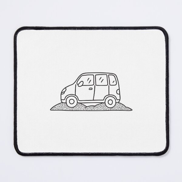 Item preview, A buried van tire lodged in the gravel entrance of a driveway designed and sold by rasagamastore.