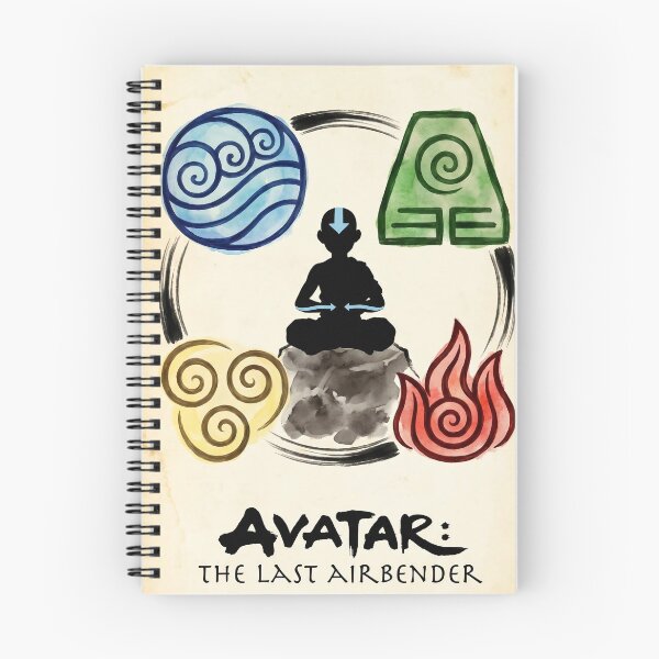 Item preview, Avatar The Last Airbender Aang Four Elements Water Earth Fire Air designed and sold by Manga Mouth Piece .