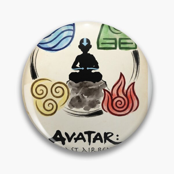 Item preview, Avatar The Last Airbender Aang Four Elements Water Earth Fire Air designed and sold by Manga Mouth Piece .