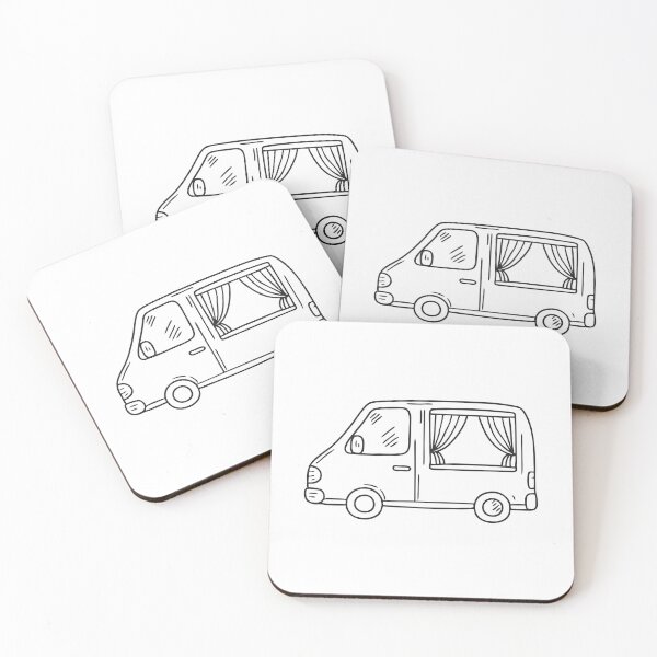 Item preview, The vans side window partly opened near drawn curtains designed and sold by rasagamastore.
