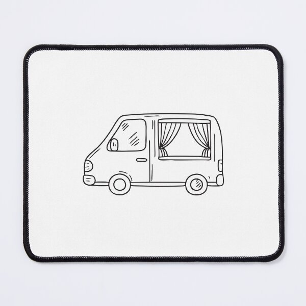 Item preview, The vans side window partly opened near drawn curtains designed and sold by rasagamastore.
