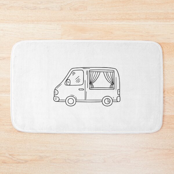 Item preview, The vans side window partly opened near drawn curtains designed and sold by rasagamastore.