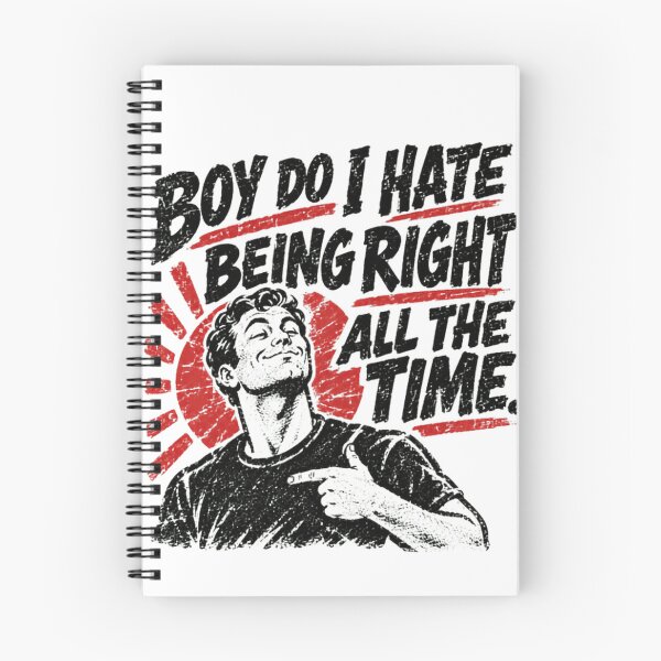 Item preview, Boy Do I Hate Being Right All The Time Confident Humor Sarcasm designed and sold by SkeletonsDanger.