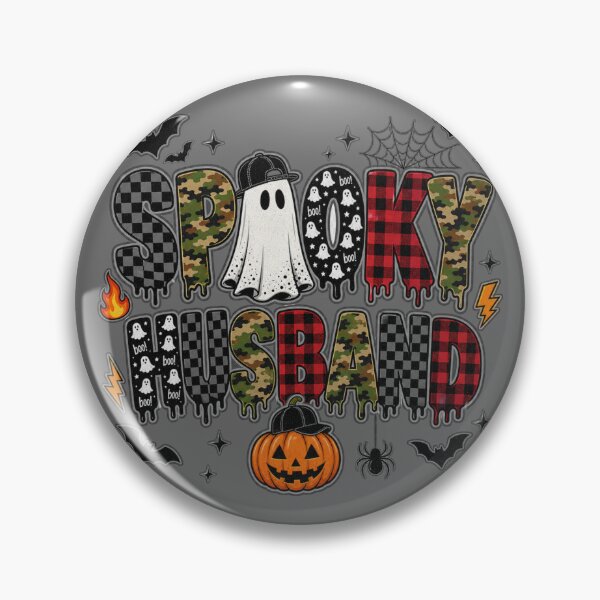 Item preview, Spooky Husband Halloween | Camo Plaid Mixed Pattern Design designed and sold by MOCH- ART.