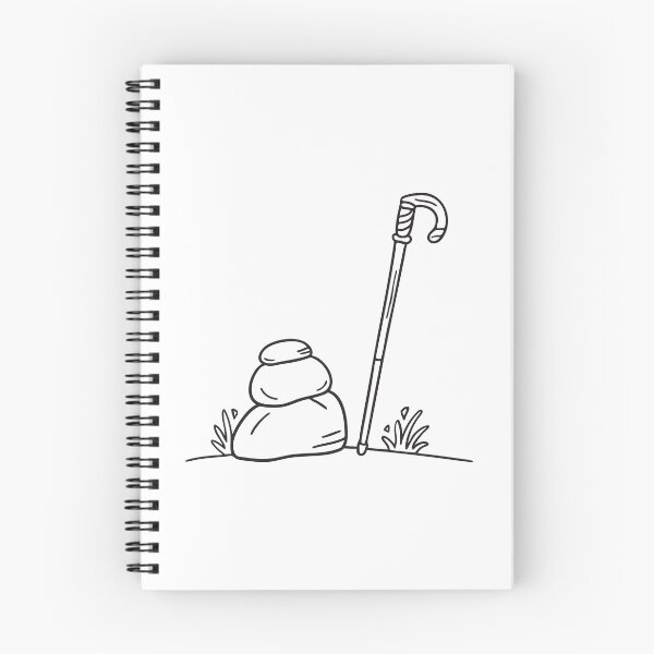 Item preview, A cane leaning gently on a stone at the valleys rim designed and sold by rasagamastore.