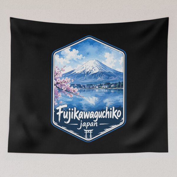 Item preview, Fujikawaguchiko Mount Fuji Japan Travel Watercolor designed and sold by TomFrontierArt.