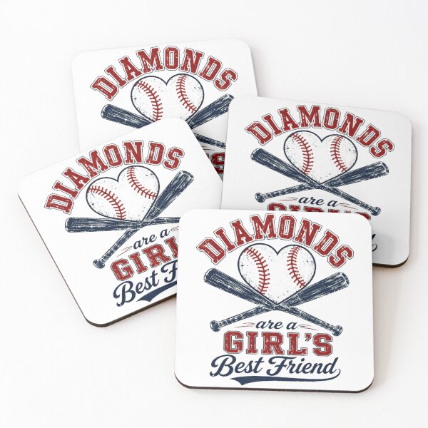 Item preview, Diamonds Are A Girl's Best Friend Baseball Player Girls Softball Fan designed and sold by RetroMini2026.
