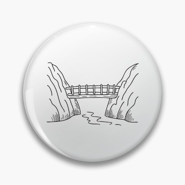 Item preview, A wooden walkway bridge over a valley  designed and sold by rasagamastore.