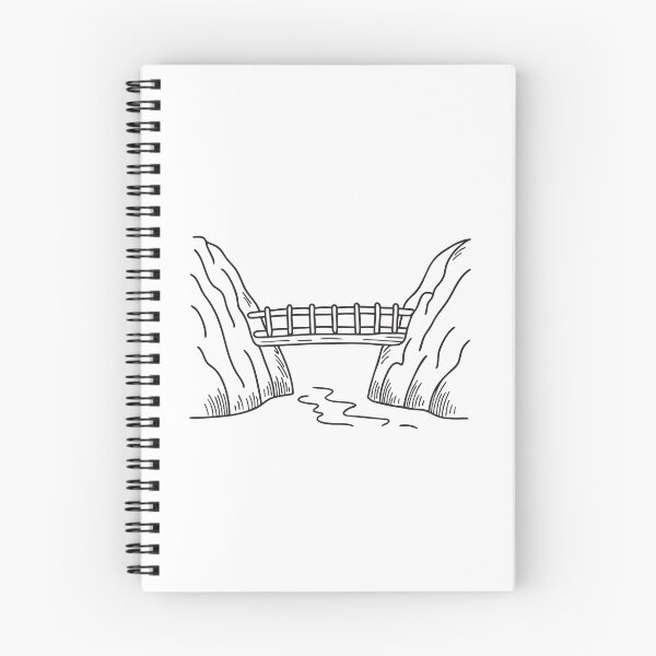 Item preview, A wooden walkway bridge over a valley  designed and sold by rasagamastore.