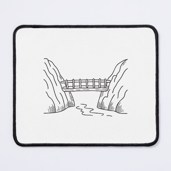 Item preview, A wooden walkway bridge over a valley designed and sold by rasagamastore.