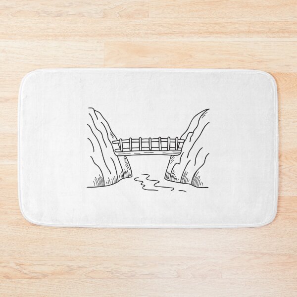 Item preview, A wooden walkway bridge over a valley  designed and sold by rasagamastore.