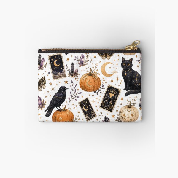 Item preview, Mystical Black Cats Tarot Halloween Celestial Witchy Pattern designed and sold by DreamPixelPrint.
