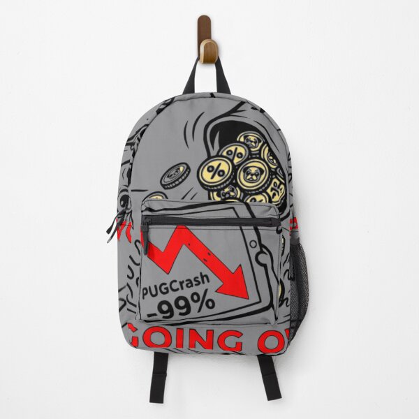 Item preview, Going Overboard Funny Crypto Crash Pug Red Arrow Stock Market designed and sold by The Bold Line Studio.