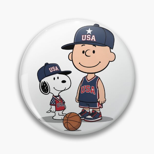 Item preview, snoopy và charlie brown usa basketball designed and sold by maegilldepus.