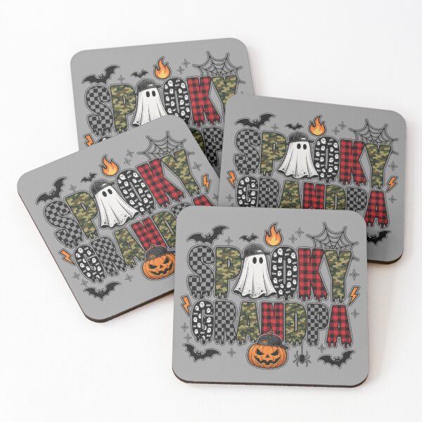Item preview, Spooky Grandpa Halloween | Camo Plaid Mixed Pattern Design designed and sold by MOCH- ART.