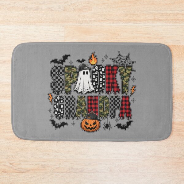 Item preview, Spooky Grandpa Halloween | Camo Plaid Mixed Pattern Design designed and sold by MOCH- ART.