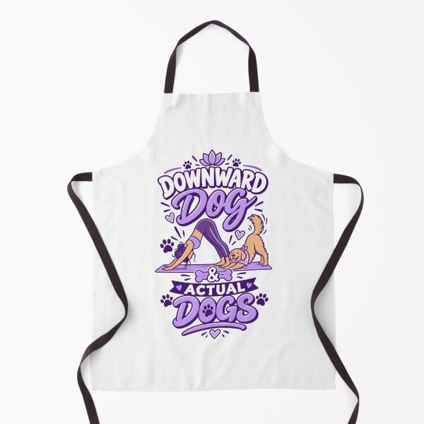 Item preview, Downward Dog And Actual Dogs Funny Yoga Pet Lover Typography designed and sold by RAS-77.