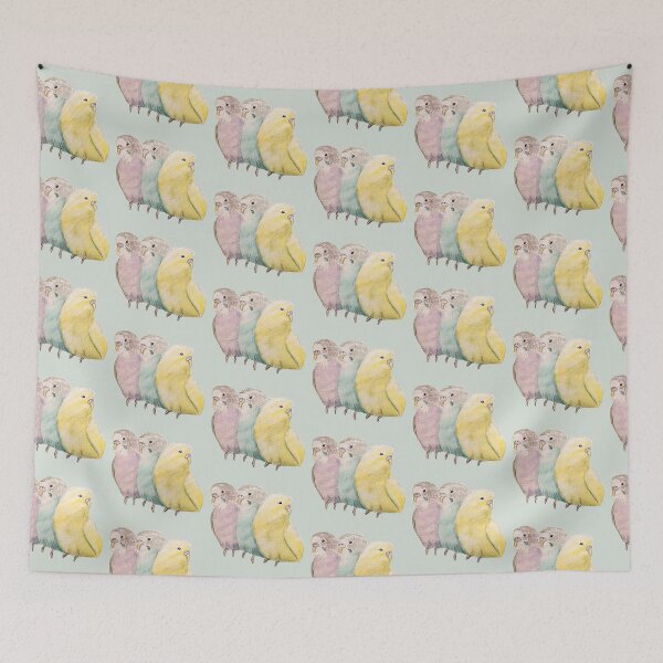 Item preview, Beautiful budgies designed and sold by Les illustrations d'Adėle L..