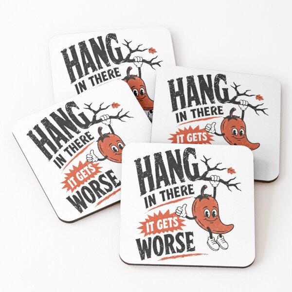 Item preview, Hang In There It Gets Worse Dark Humor Sarcastic Quote Funny Pessimist Humor designed and sold by RetroMini2026.