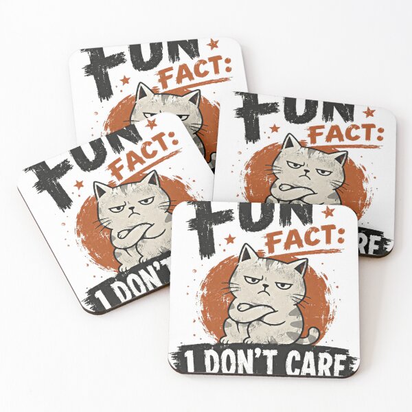 Item preview, Fun Fact I Don't Care Grumpy Cat Sarcasm Humor designed and sold by SkeletonsDanger.