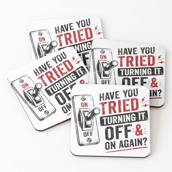 Item preview, Have You Tried Turning It Off & On Again Tech Support IT Professional Troubleshooting Geek Humor designed and sold by SkeletonsDanger.