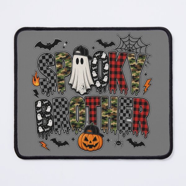 Item preview, Spooky Brother Halloween | Camo Plaid Mixed Pattern Design designed and sold by MOCH- ART.
