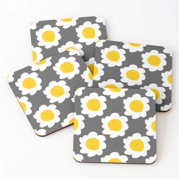 Item preview, Scandi Yellow Daisy Pattern Mid Century Retro Floral designed and sold by CaramelCo.