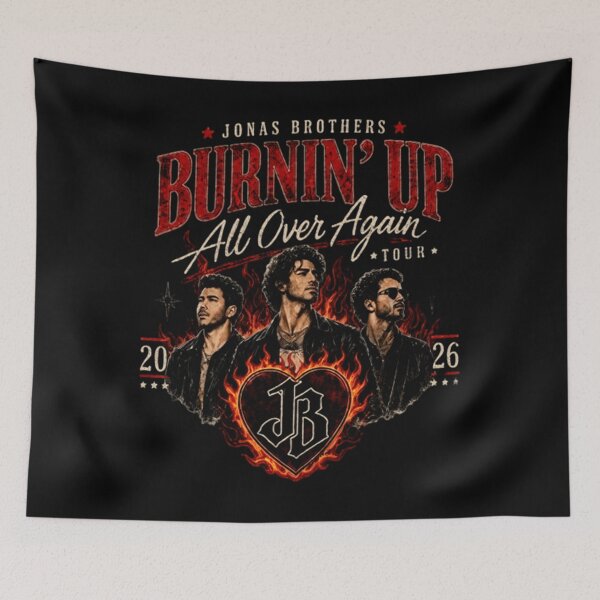Item preview, Jonas Brothers Burnin' Up Again Tour designed and sold by perkmingStudio.