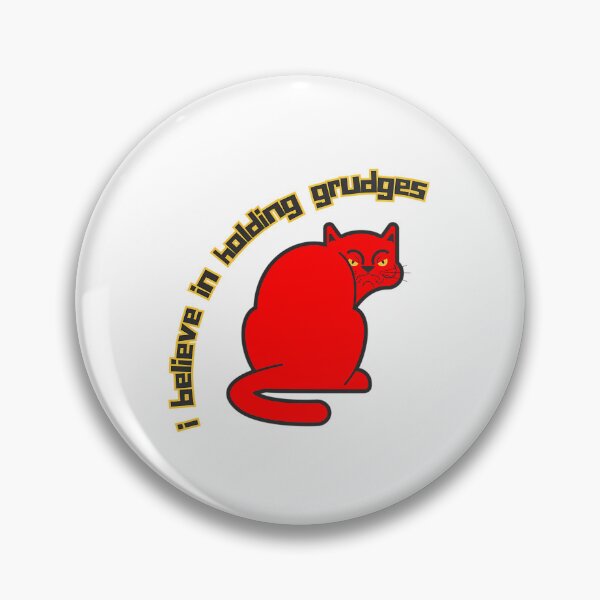 Item preview, I Believe In Holding Grudges Moody Red Cat designed and sold by dejah-maddux.