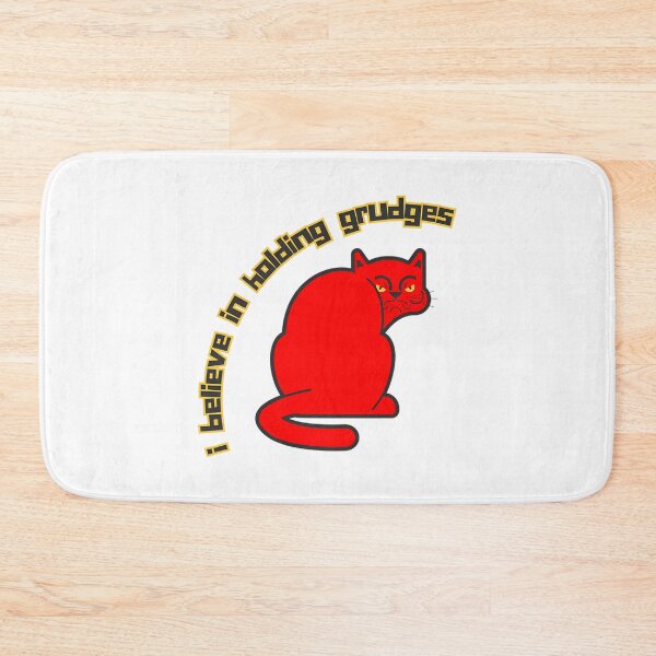 Item preview, I Believe In Holding Grudges Moody Red Cat designed and sold by dejah-maddux.